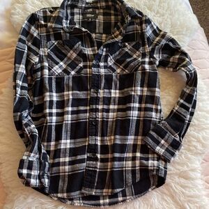 Black and white kids flannel